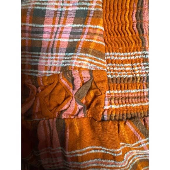 Anthropologie Plaid A-Line Midi Skirt high low high waisted size XL - Picture 8 of 16